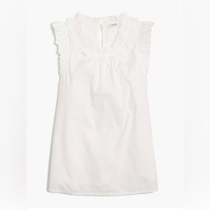 J crew factory sleeveless ruffled top